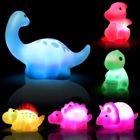 Zestaw świecących dinozaurów do kąpieli